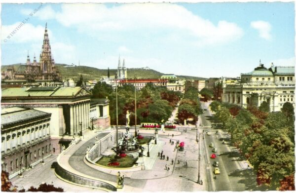 wien 1, ringstrasse, parlament, rathaus und burgtheater