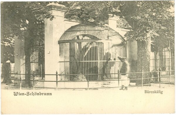 wien 13, schloss schönbrunn, tierpark, bärenkäfig
