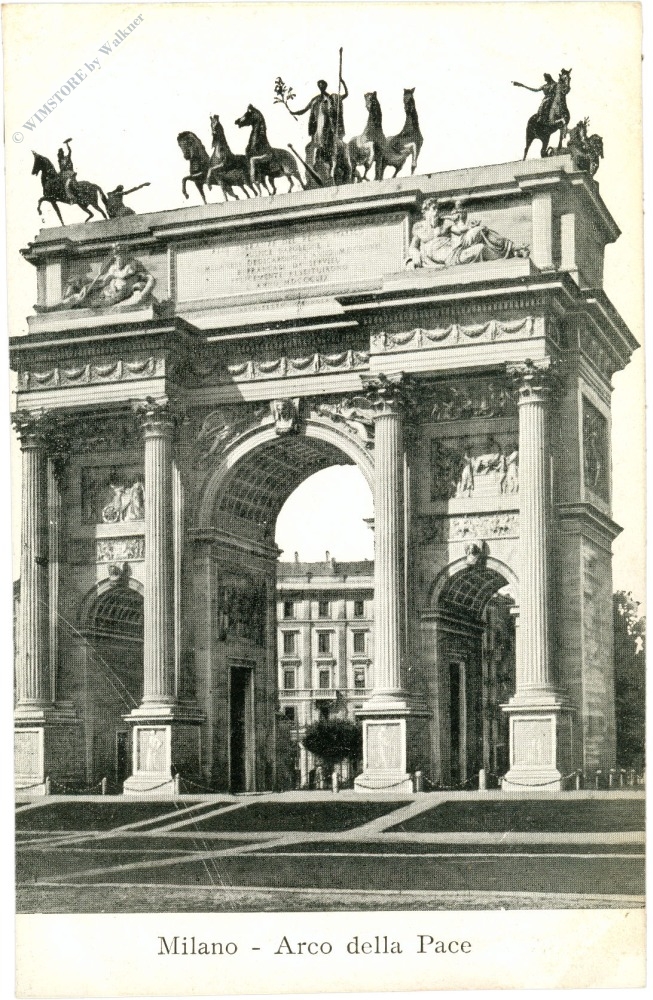 mailand, arco della pace mailand, arco della pace