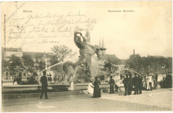 hamburg, altona, stuhlmann brunnen