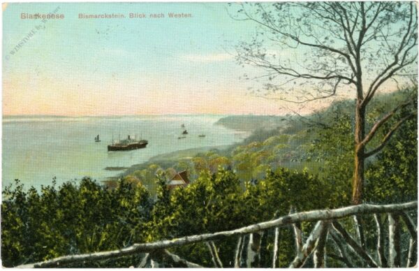 hamburg, blankensee, bismarckstein, blick nach westen