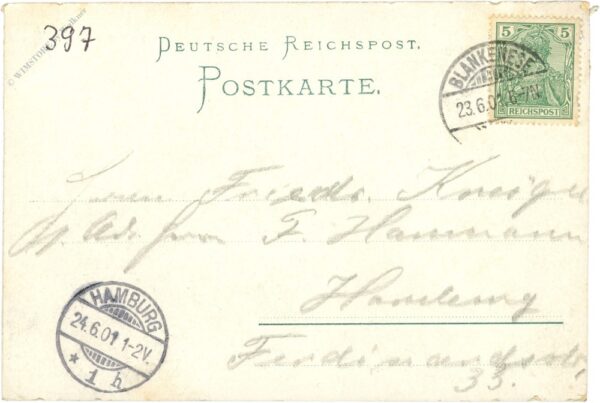 hamburg, blankensee, gruss vom süllberg