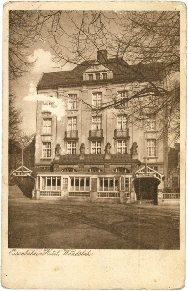 hamburg, wandsbek, eisenbahn hotel