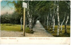 hamburg, harburg hausbruch, birkenweg vom jägerhof zum bahnhof