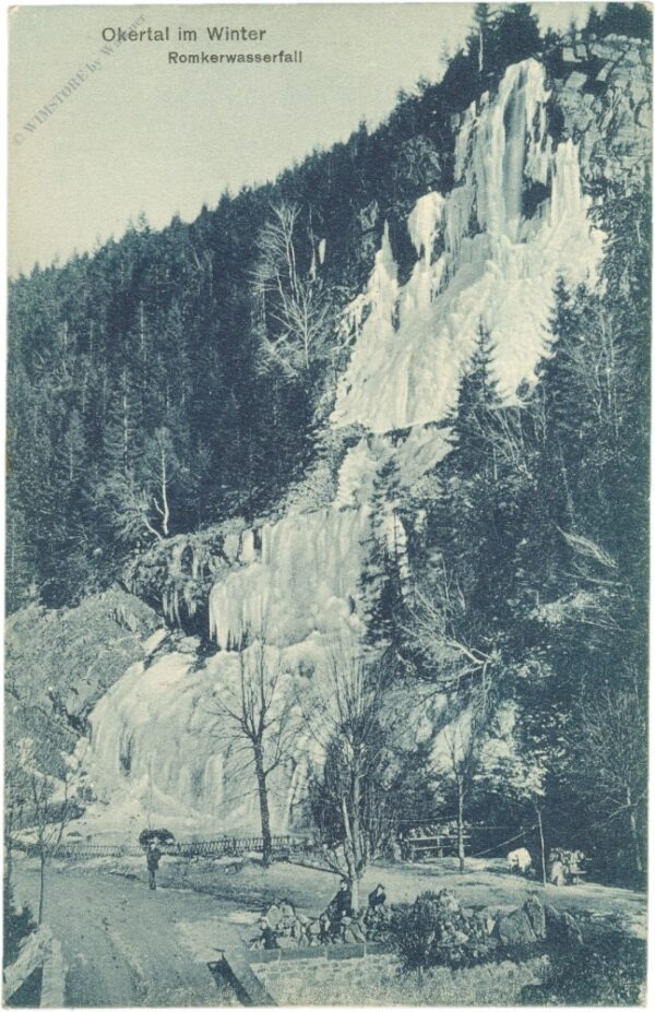 okertal im winter, romkerwasserfall