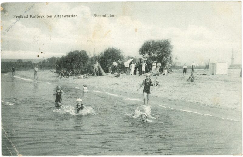 hamburg, kattwyk bei altenwerder, strandleben hamburg, kattwyk bei altenwerder, strandleben
