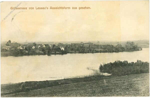 trittau, grossensee von lessau's aussichtsturm aus gesehen