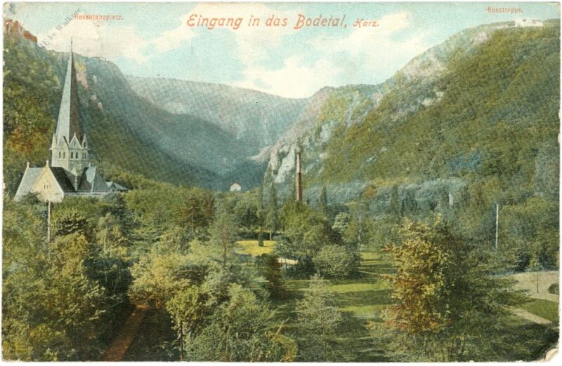 treseburg, eingang in das bodetal, hexentanzplatz treseburg, eingang in das bodetal, hexentanzplatz
