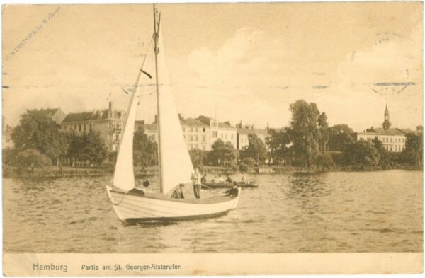 hamburg, partie am st. georger alsterufer