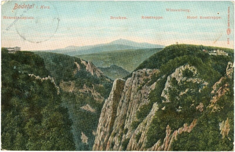 treseburg, bodetal, ansicht treseburg, bodetal, ansicht