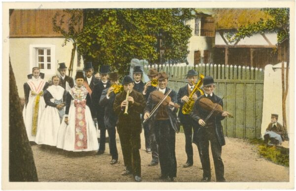 oberlausitz, gruss aus, hochzeitszug