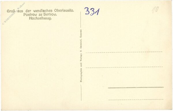oberlausitz, gruss aus, hochzeitszug