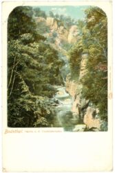 treseburg, bodetal, partie a.d. teufelsbrücke