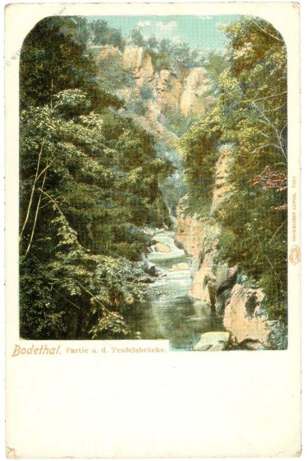 treseburg, bodetal, partie a.d. teufelsbrücke