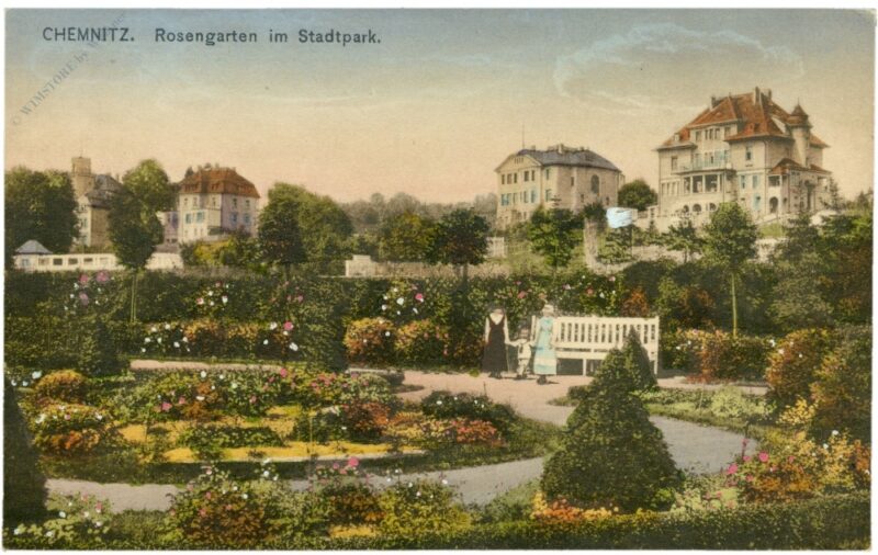 chemnitz, rosengarten im stadtpark chemnitz, rosengarten im stadtpark