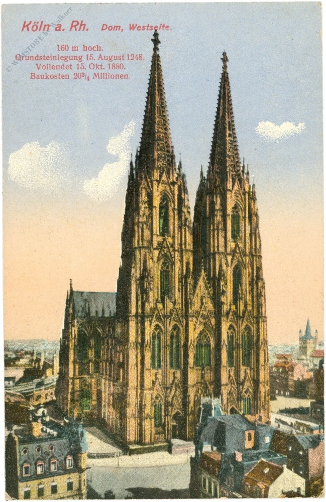 köln am rhein, dom, westseite köln am rhein, dom, westseite