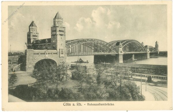 köln am rhein, hohenzollernbrücke