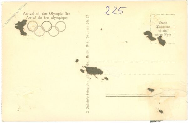 berlin, olympia, ankunft des heiligen feuers
