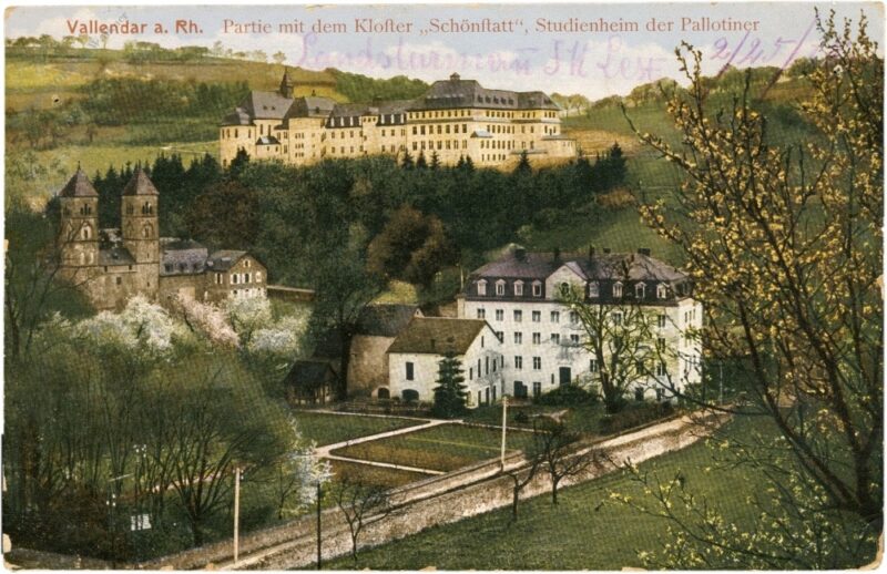 vallendar am rhein, partie mit dem kloster schönstatt, studienheim der pallotiner vallendar am rhein, partie mit dem kloster schönstatt, studienheim der pallotiner