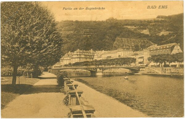 bad ems, partie an der bogenbrücke