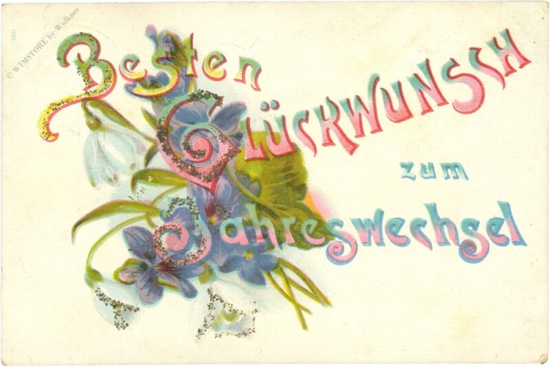 neujahr, blumen
