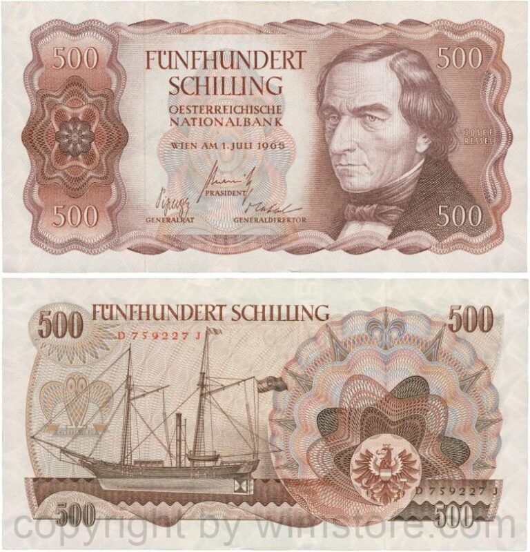 Österreich, 2. republik, p139a, 500 schilling 1965, serie d g; 3 (kopie)