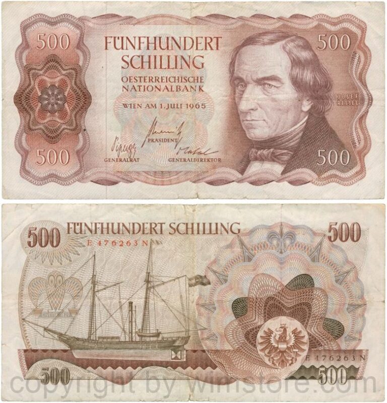 Österreich, 2. republik, p139a, 500 schilling 1965, serie d l; 3 (kopie)