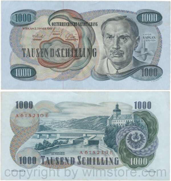 Österreich, 2. republik, p139a, 500 schilling 1965, serie f d; 2 (kopie)