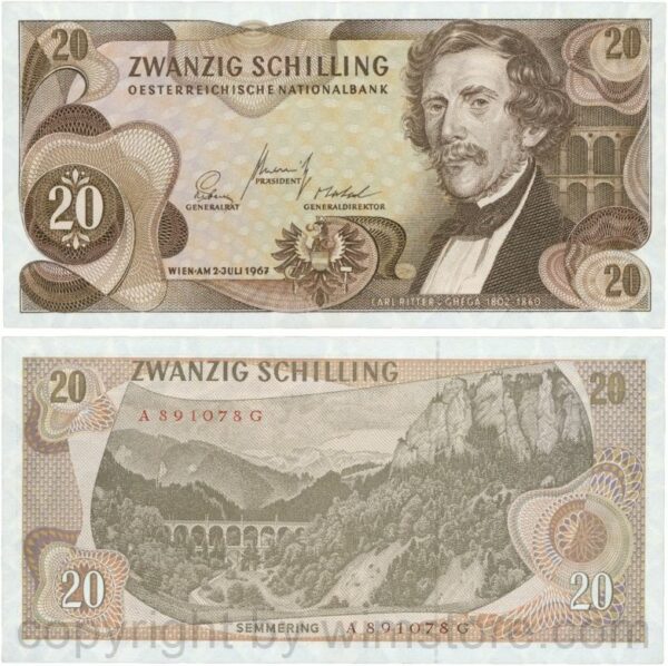 Österreich, 2. republik, p139a, 500 schilling 1965, serie g f; 2 3 (kopie)
