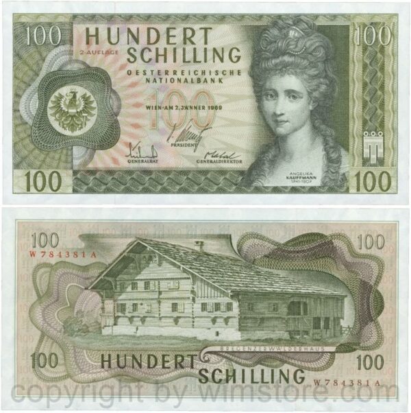 Österreich, 2. republik, p146a, 100 schilling 1969, 2. auflage, serie d k; 3 (kopie)