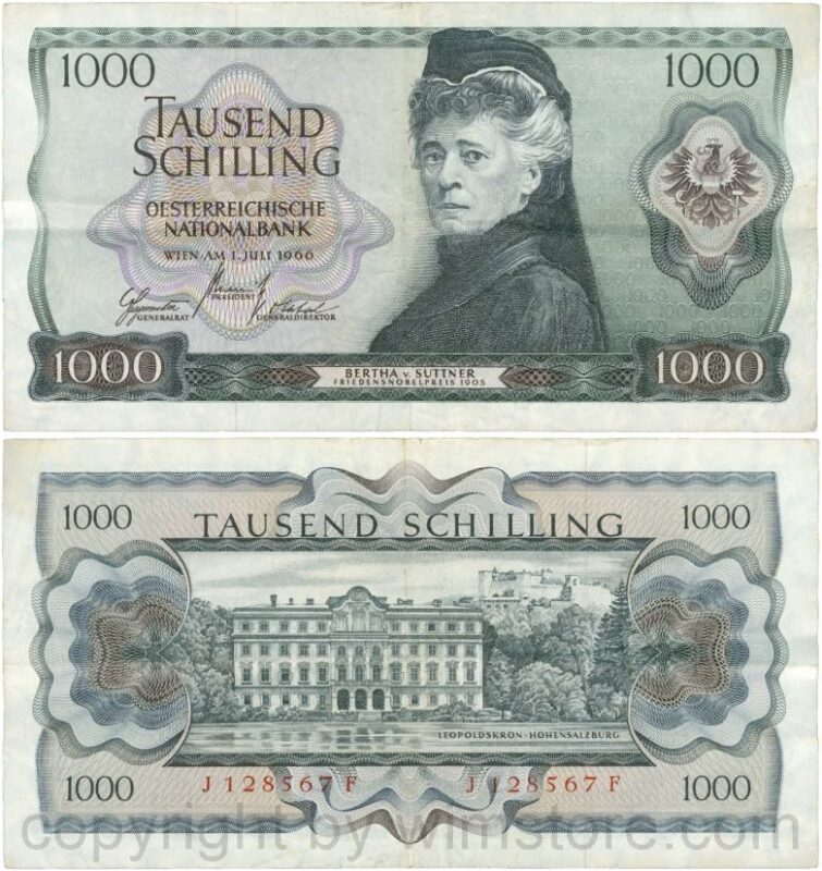 Österreich, 2. republik, p147, 1000 schilling 1966, serie i m; 1 (kopie)