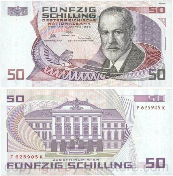 Österreich, 2. republik, p149, 50 schilling 1986, serie c c; 1 (kopie)