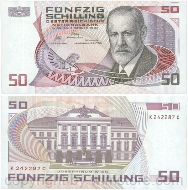 Österreich, 2. republik, p149, 50 schilling 1986, serie j d; 1 (kopie)