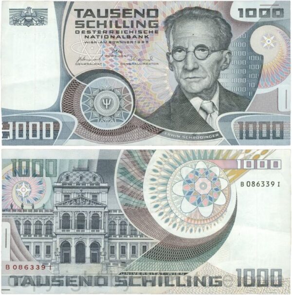 Österreich, 2. republik, p152, 1000 schilling 1983, serie a n; 1 (kopie)