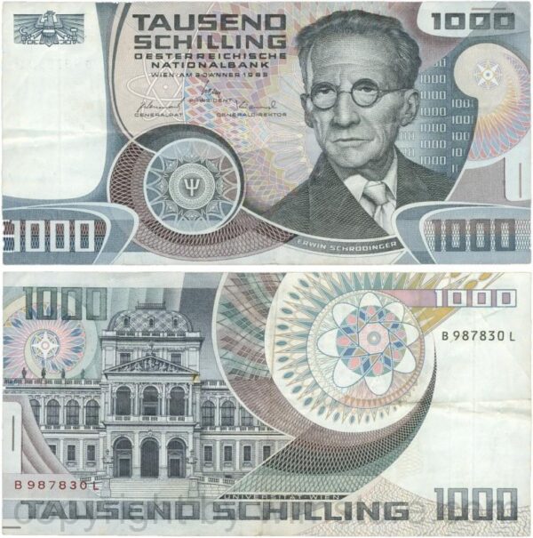 Österreich, 2. republik, p152, 1000 schilling 1983, serie a n; 1 (kopie)