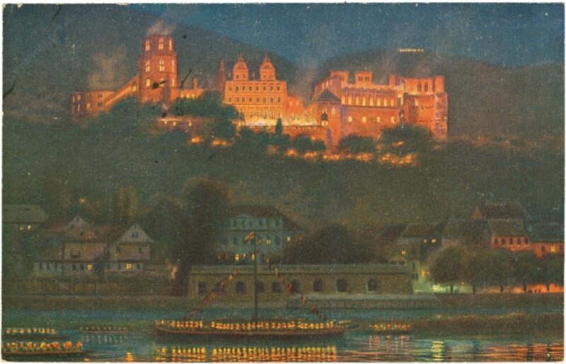 heidelberg, schlossbeleuchtung heidelberg, schlossbeleuchtung