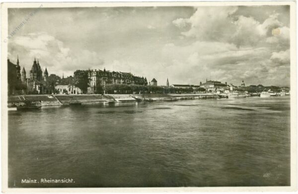 mainz, rheinansicht mainz, rheinansicht