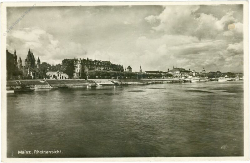 mainz, rheinansicht mainz, rheinansicht