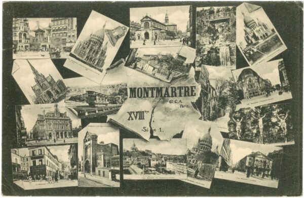 paris, montmartre, multiansicht