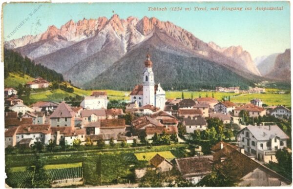 toblach, mit eingang ins ampezzotal