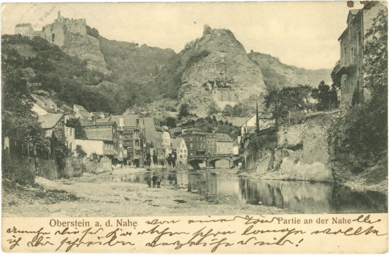 oberstein an der nahe, partie an der nahe oberstein an der nahe, partie an der nahe