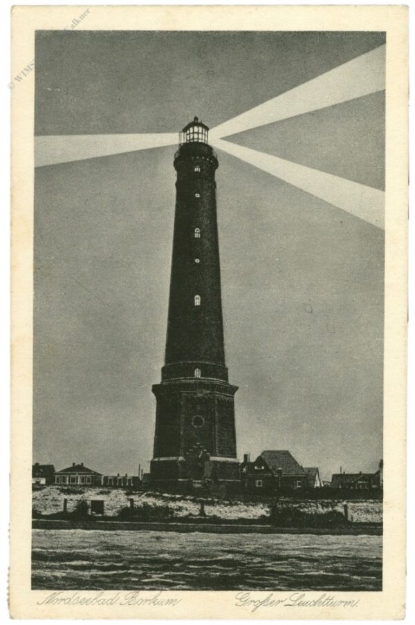 nordseebad borkum, großer leuchtturm