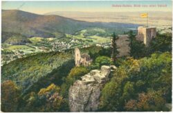 baden baden, blick vom alten schloss