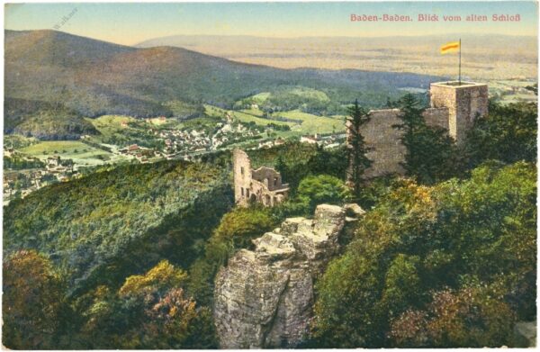 baden baden, blick vom alten schloss