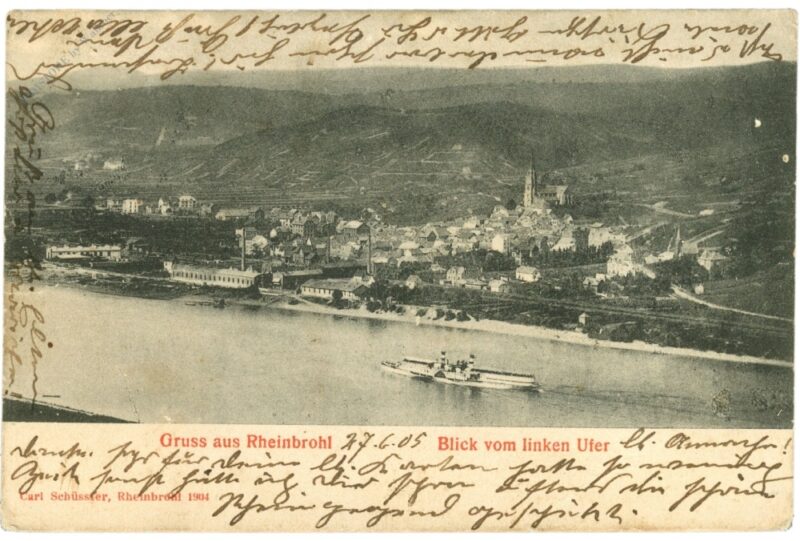 rheinbrohl, blick vom linken ufer rheinbrohl, blick vom linken ufer