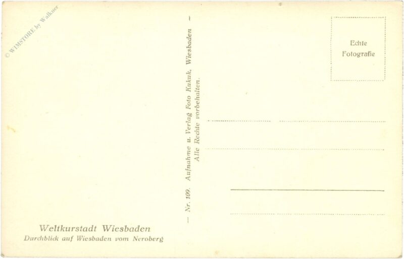 wiesbaden, druchblick auf die stadt