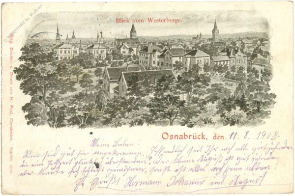 osnabrück, blick vom westerberge