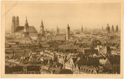 münchen, blick vom deutschen museum auf die stadt