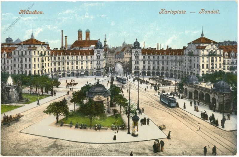 münchen, karlsplatz, rondell münchen, karlsplatz, rondell