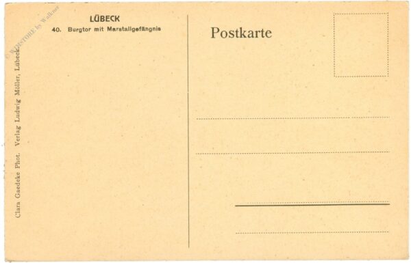 lübeck, burgtor mit marstallgefängnis